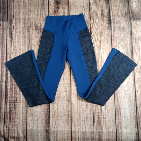LULULEMON BARRE PULSE PANT LIMITLESS BLUE/REVERSIBLE SLUB DENIM LIMITLESS BLUE 4 - Picture 14 of 15